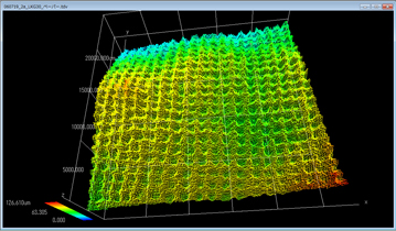 高精度三次元形状測定システム　MAP-3D　アプリケーション例：セラミック基板の切り溝形状測定
